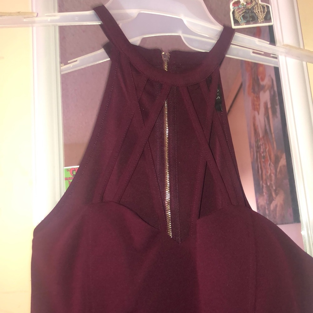Plum sexy dress